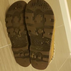 Simple Shoes - Simple patchwork leather slides Simple Shoes - Simple patchwork leather slides